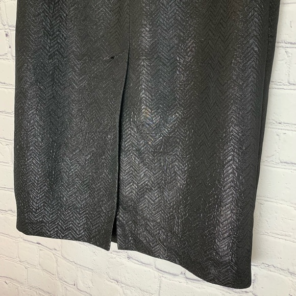 French Connection black slim fit shiny dress! - Picture 7 of 8